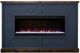 Legends Home Real Cozy Liberty Blue Denim/Whiskey Fireplace Mantel-2
