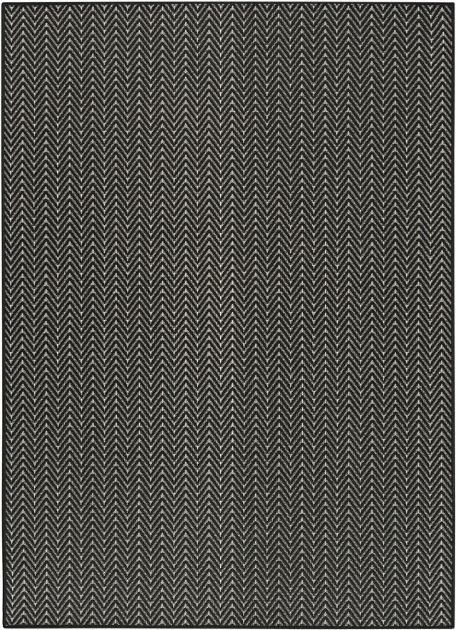 Nourison Home™ Horizon Black 5'x7' Style 2 Area Rug-0