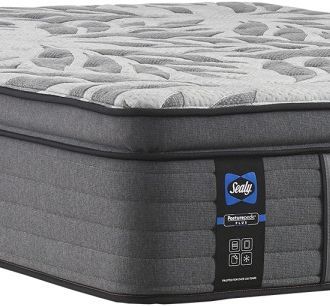 Sealy® Posturepedic® Plus Satisfied II 14" Innerspring Plush Euro Pillow Top Queen Mattress-2