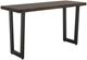 International Furniture Direct Raramuri Stained Dark Sofa Table with Black Base-0