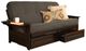 Kodiak Furniture Phoenix Linen Charcoal/Espresso Full Storage Futon with Mattress-0