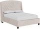 Universal Explore Home™ Halston Beige/Graphite King Upholstered Panel Bed-0