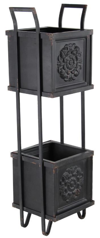 Deco Marche Black Iron Rustic Planter-0