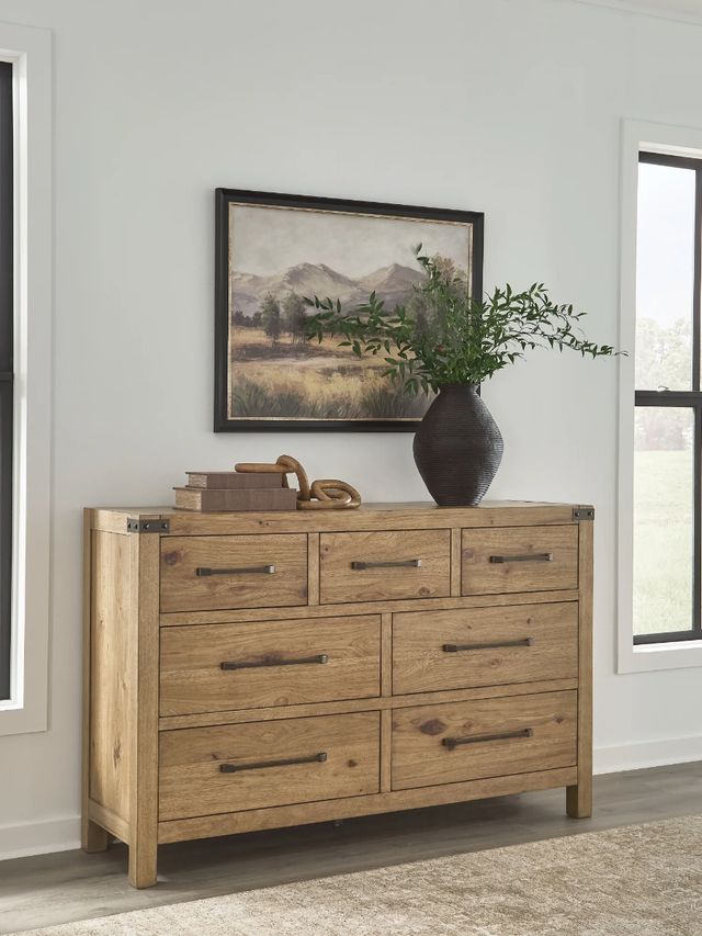 Signature Design by Ashley® Ridgester Light Brown Dresser-3