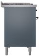 Ilve® Nostalgie II Series 48" Blue Grey Pro Style Dual Fuel Range-1