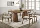 Furniture of America® Alnwick Walnut/Beige Dining Table-5