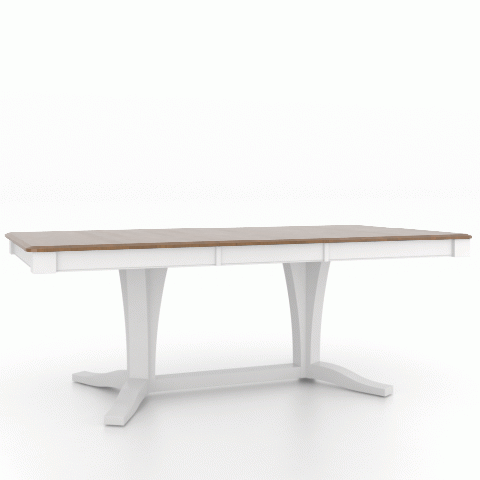 Canadel Customizable Gourmet 82" VR Base Dining Table with One Removable Leaf-3