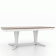 Canadel Customizable Gourmet 82" VR Base Dining Table with One Removable Leaf-3