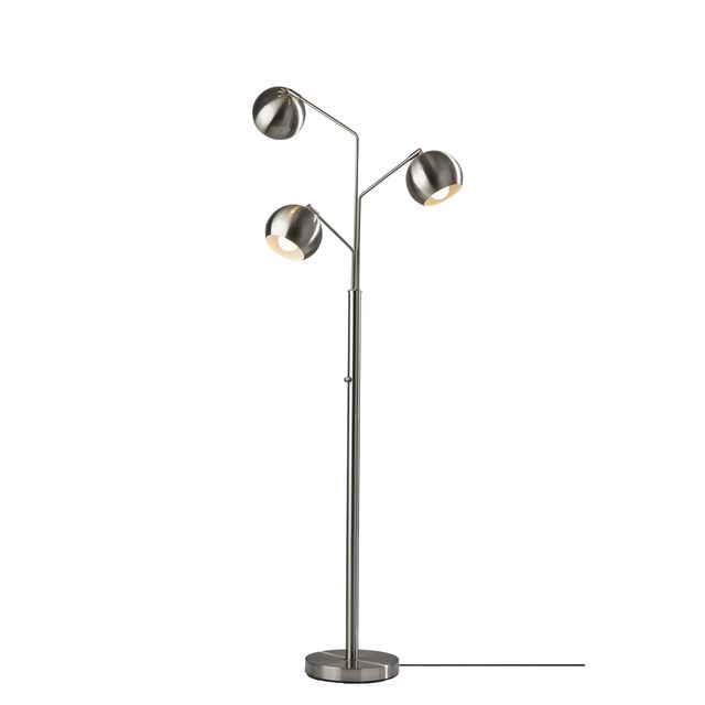 Adesso® Emerson Brushed Steel Tree Lamp-0
