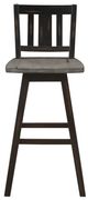Homelegance® Amsonia Black/Distressed Gray Pub Height Chair-2