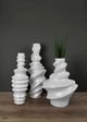 Le Present Nimbus Set of 3 White Vase-2