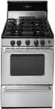Premier Pro Series 24" Stainless Steel Freestanding Gas Range-0