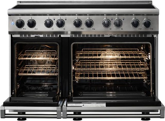 Viking® 5 Series 48" Damascus Gray Pro Style Induction Range-1