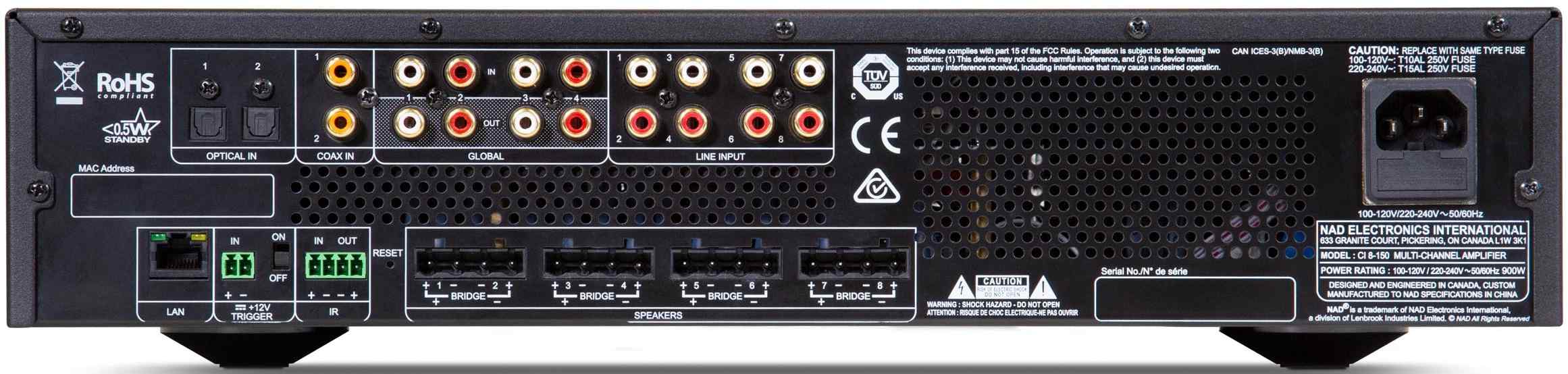 NAD CI 8-150 DSP Power Amplifier