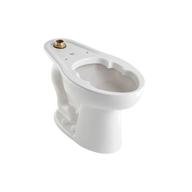 American Standard Madera White Chair Height Top Spud Elongated EverClean® Bowl with Bedpan Lugs, 4 Anchoring Holes 1.1 – 1.6 gpf (4.2 – 6.0 Lpf)-0