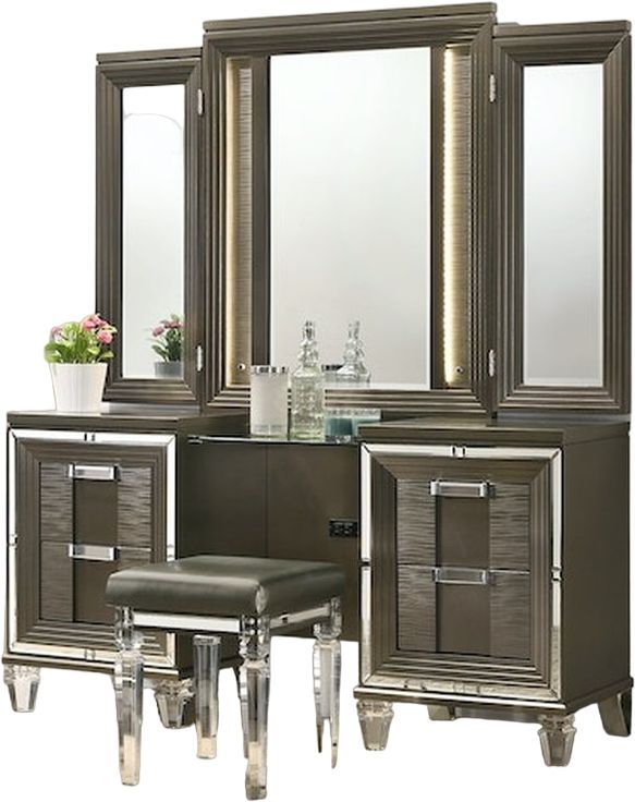 Elements International Twenty Nine Copper Vanity Set
