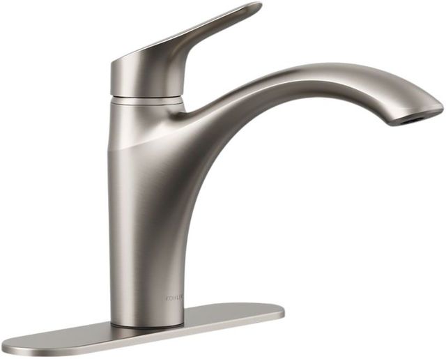 KOHLER® Rival® Vibrant Stainless Single-Handle Kitchen Sink Faucet-0