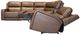 Flexsteel® Oasis Truffle Leather Power Sectional with Custom Layout Options-5