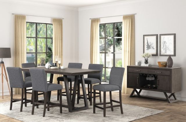 New Classic® Home Furnishings High Line 5-Piece Brown/Gray Counter Dining Set-1