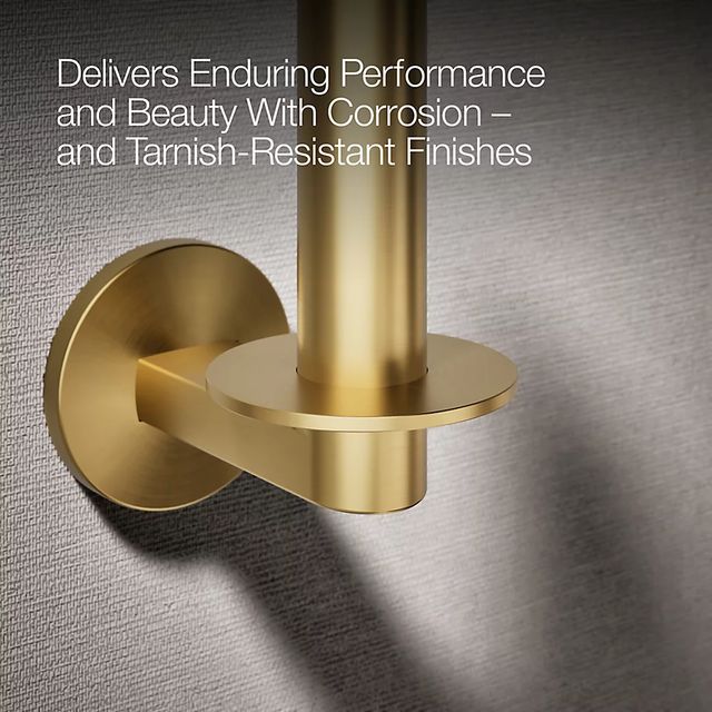 KOHLER® Components® Vibrant Brushed Moderne Brass Vertical Toilet Paper Holder-2