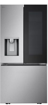 LG 33 in. 24.5 Cu. Ft. Print Proof Stainless Steel French Door Refrigerator 