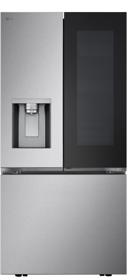 LG 33 in. 24.5 Cu. Ft. Print Proof Stainless Steel French Door Refrigerator -0