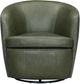 Parker House® Barolo Lyric Sage Leather Swivel Chair-4