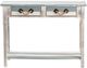 Crestview Collection Nantucket Blue/White Console Table with White Frame-1