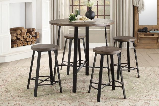 Homelegance® Chevre Burnished Brown Counter Height Table-1