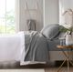 Olliix by Clean Spaces Charcoal Infused Charcoal California King Solid Microfiber sheet set-5