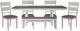 Liberty Furniture Brook Bay 6-Piece Carbon Gray/Textured White Trestle Dining Set-0