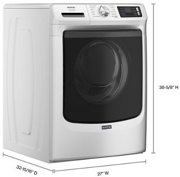 Maytag® 5.8 Cu. Ft. White Front Load Washer -2
