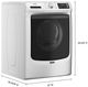 Maytag® 5.8 Cu. Ft. White Front Load Washer -2
