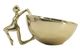 A & B Home Gold Nut Decorative Bowl-1