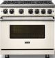 Viking® 7 Series 36" Pure White Pro Style Liquid Propane Gas Range-2