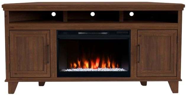 Legends Home Real Cozy Sonoma Whiskey 64"Corner Fireplace Console-3