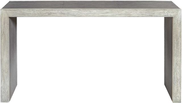 Uttermost® Aerina Light Gray Console Table with Aged White Accents-3