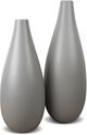 Le Present Drop Slim Light Grey 18.8" Vase-1