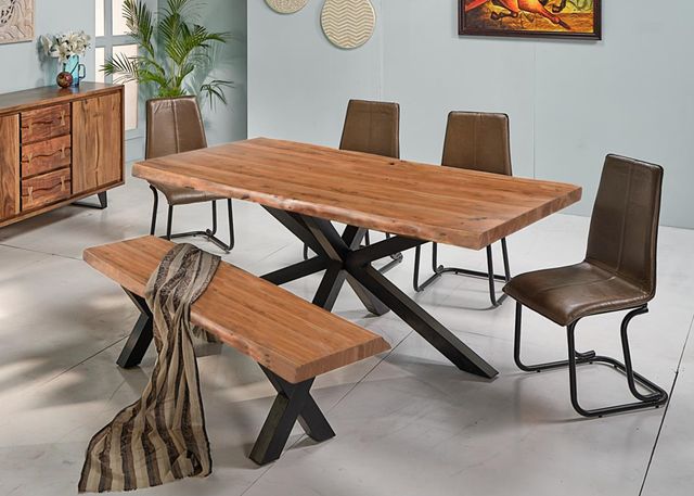 Jaipur Furniture Eberhard Brown Dining Bench-1