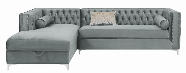 Coaster® Bellaire 2-Piece Silver Sectional Set-2