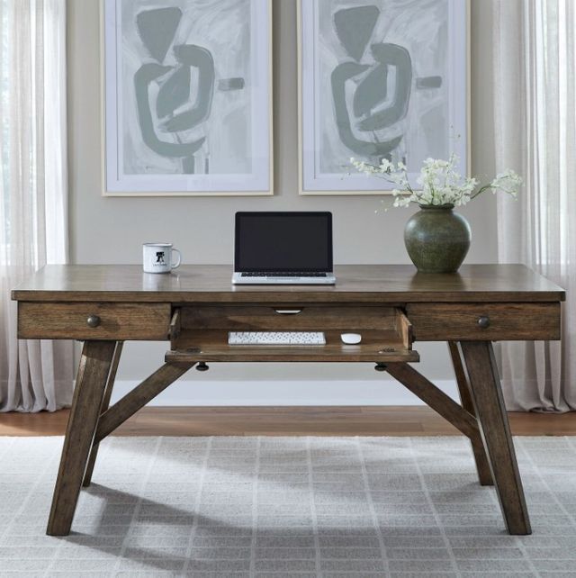 Liberty Furniture Carolina Park Amber Brown Writing Desk-1