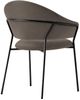 Korson Furniture Cerea Earth Gray/Black Powder Side Chair-1