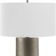 Uttermost® V-Groove Dark Steel Gray Table Lamp-4