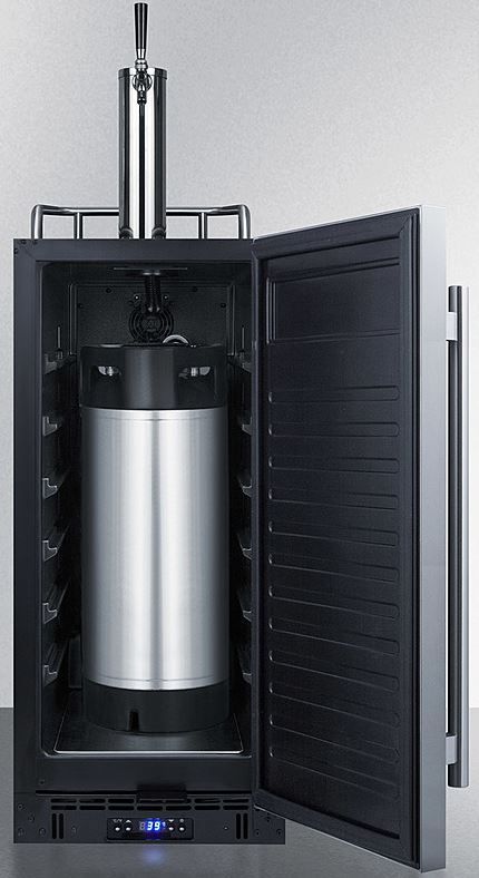 Summit® 2.9 Cu. Ft. Stainless Steel Beer Cooler/Kegerator-3