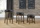 Homelegance® Westby Black/Brown Swivel Counter Height Stool-1