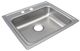 Elkay Lustertone® Lustrous Satin 22'' 2-Hole Single Bowl Drop-in ADA Sink-0
