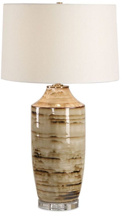 Uttermost® Schneider Brown Glazed Table Lamp-4