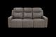 iPowr Kona Grey Leather Dual Power Reclining Multimedia Sofa-1