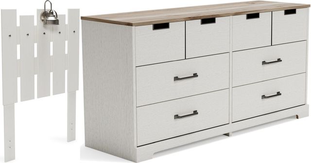 Signature Design by Ashley® Vaibryn 2-Piece White Twin Panel Headboard Bedroom Set-0