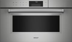 Wolf® M Series 30" Stainless Steel Contemporary Single Electric Steam Wall Oven